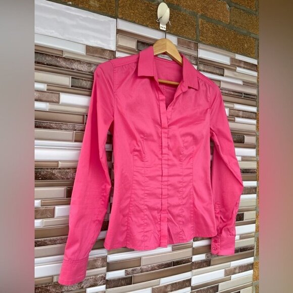 Rene Lezard Y2K pink blouse small - Picture 2 of 9